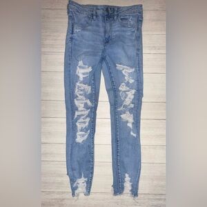 American Eagle Distressed Hi-Rise Jeggings